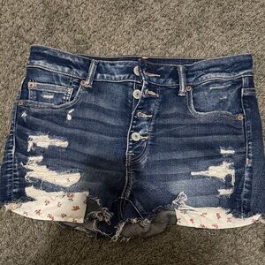 American Eagle Outfitters Dark Blue Jean Shorts